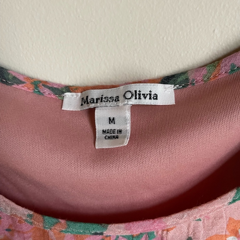 Marissa Olivia Beautiful Ruffle Flowy Maxi Dress Size Medium - Picture 5 of 5